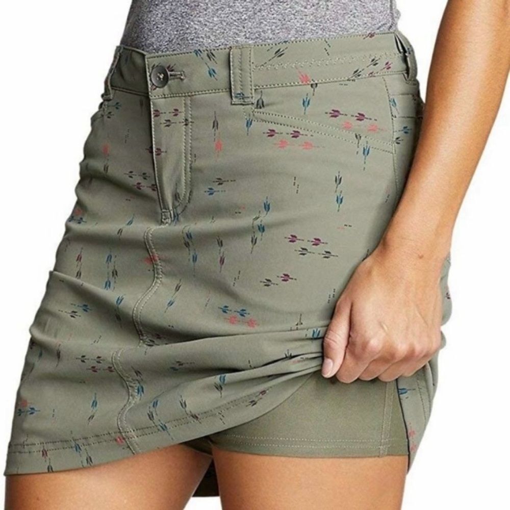 Eddie Bauer Adventurer 2.0 Skort Arrow Print Size 6 Gorpcore Hiking